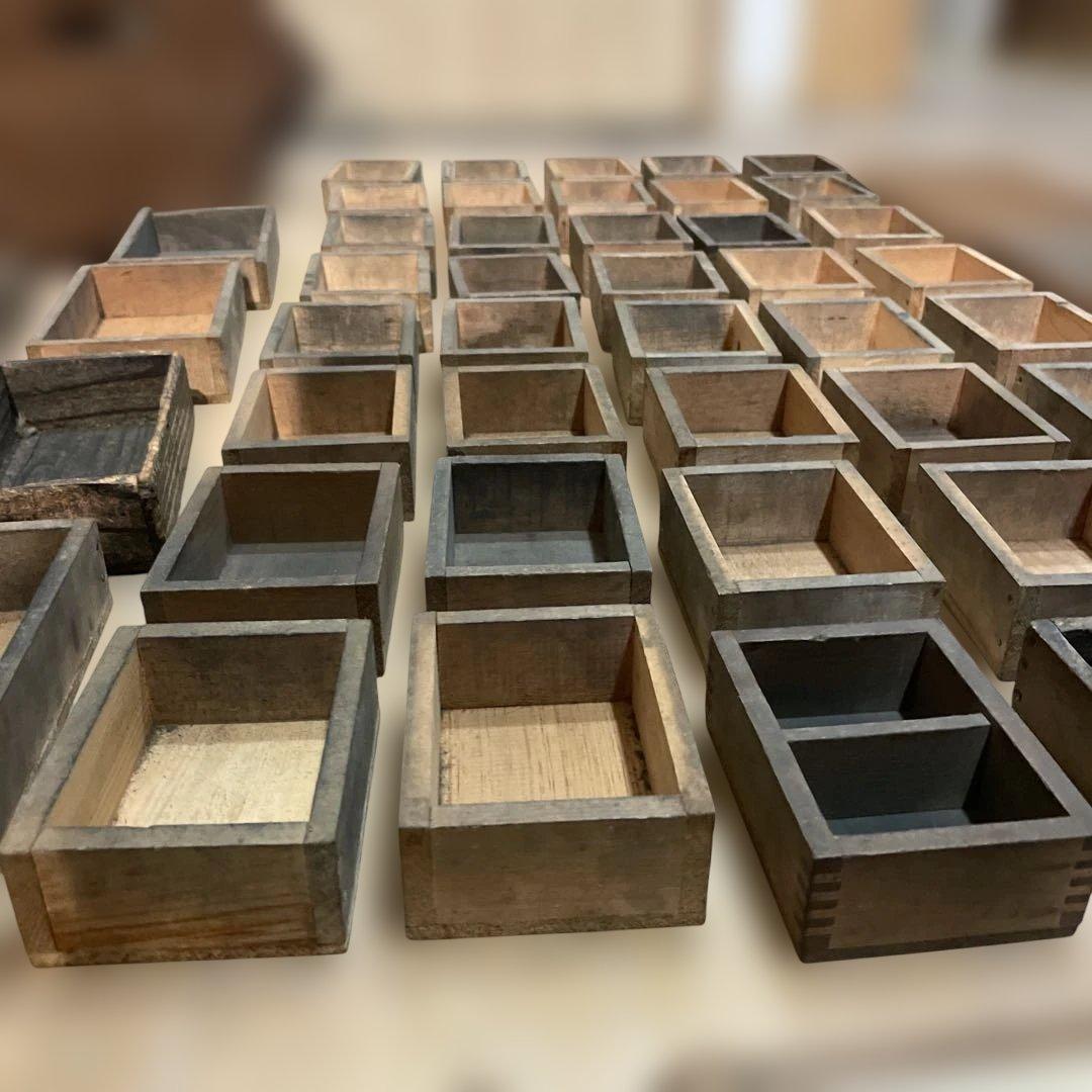 P54/活版印刷から出た木のモネ大量【活版印刷】【古道具】