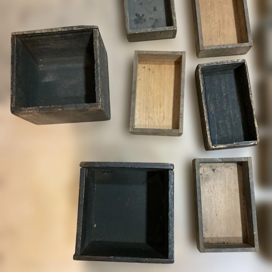 P54/活版印刷から出た木のモネ大量【活版印刷】【古道具】