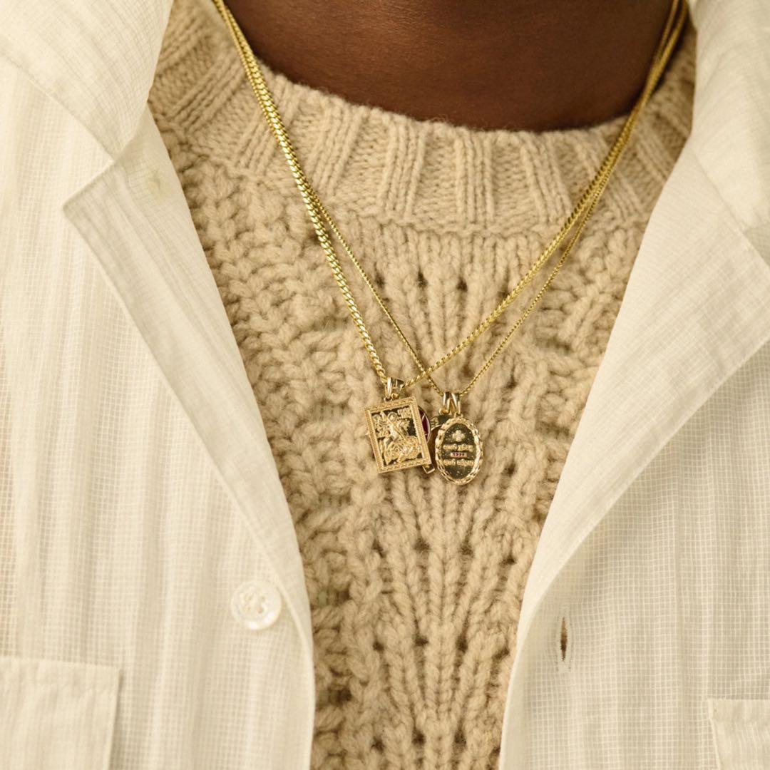 アクセサリー Aime Leon Dore 14Kt Saint e Pendant