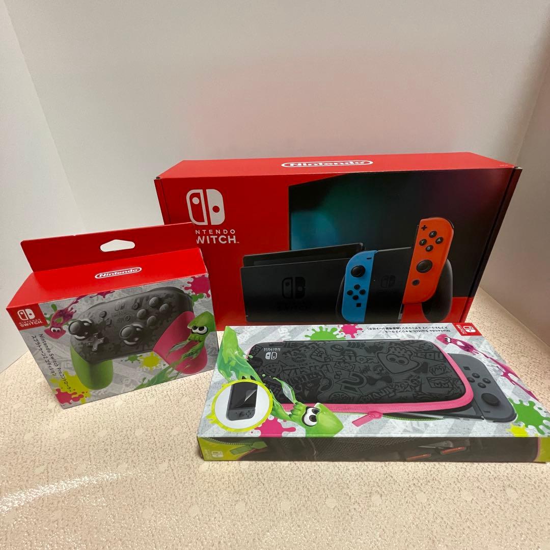 Nintendo Switch 〈付属品完備〉プロコン あつ森の収納ケース付