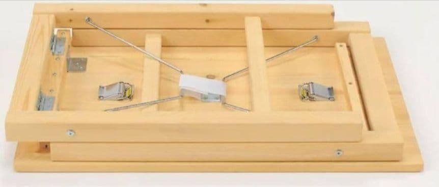 《送料込》無印良品 パイン材テーブル 折りたたみ式デスク 事務机 コンパクト
