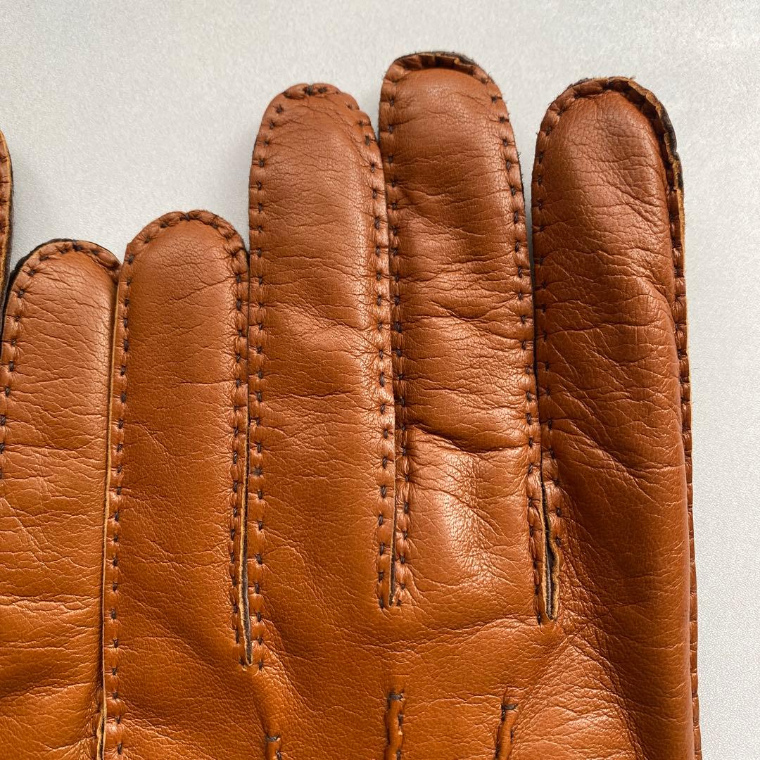 未使用　セルモネータ　メンズサイズ　レザーグローブ　ブラウン　革手袋　イタリア製
