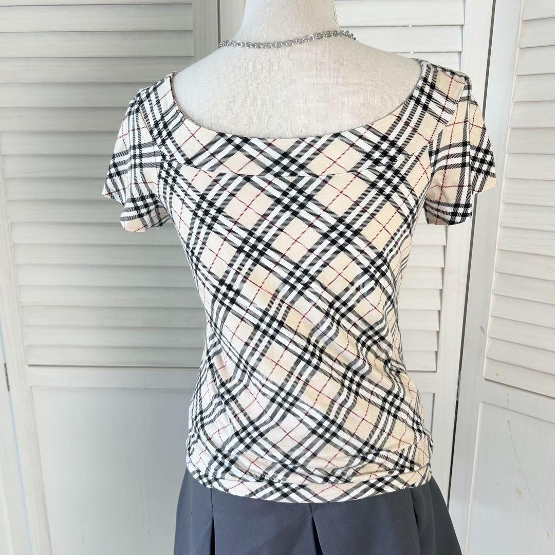 BURBERRY BLUE LABEL 2wayカットソー オフショル 半袖