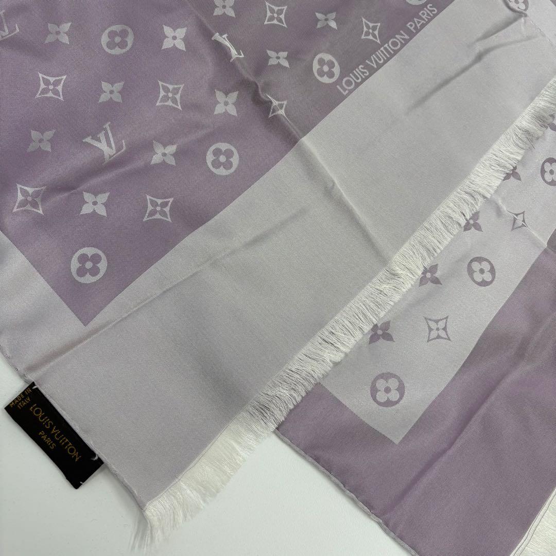 LOUIS VUITTON モノグラム ストール　パープル　エシャルプ　カプリ