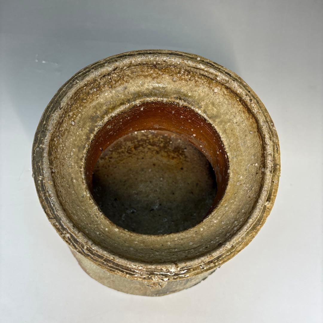 【中古品】柴香庵水月造　信楽水指USED〈税込・送料込〉