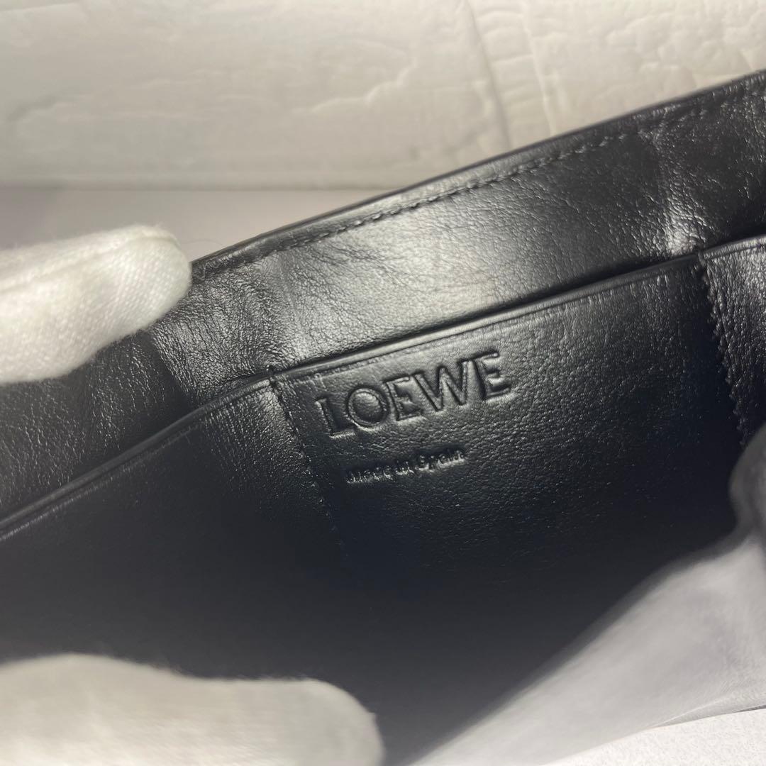 LOEWE ロエベ スモールバーティカルウォレット 財布 ブラック コンパクト