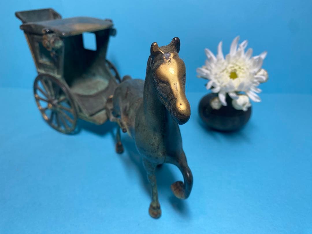 青銅色 馬車の装飾品 #アンティーク #輸入雑貨