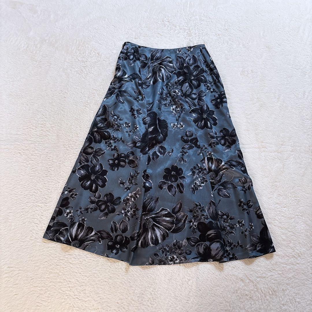 [超美品]VERMEIL par iena フラワープリント スカート 40
