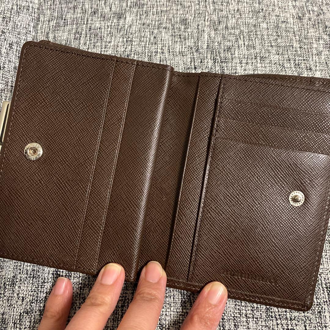 美品　バーバリー　ノバチェック　がま口2つ折り財布