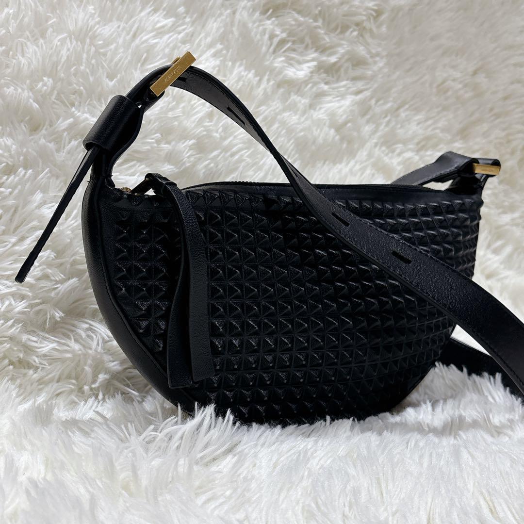 バッグ ALLSAINTS HALF MOON LEATHERCROSSBODY BAG