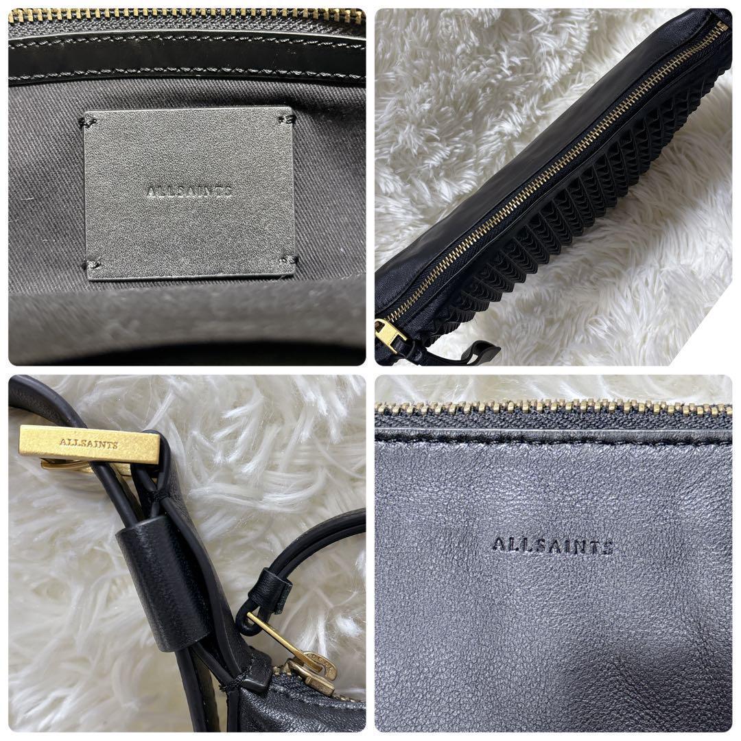 バッグ ALLSAINTS HALF MOON LEATHERCROSSBODY BAG