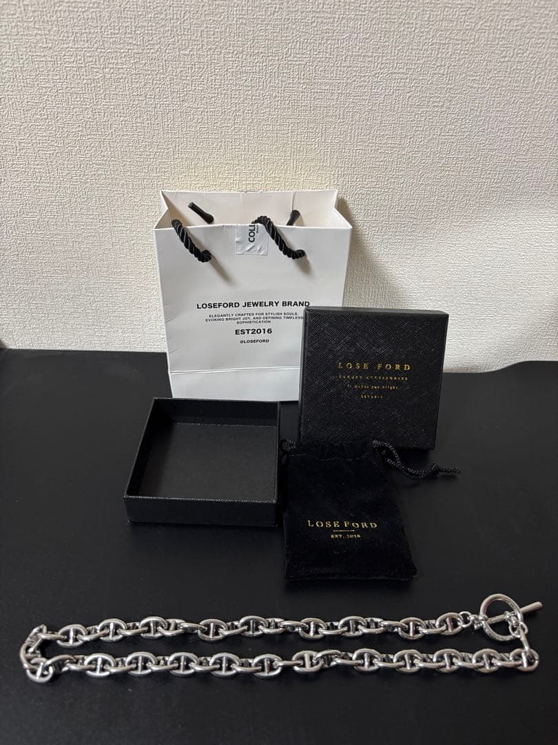 LOSEFORD シルバーチェーンネックレス
