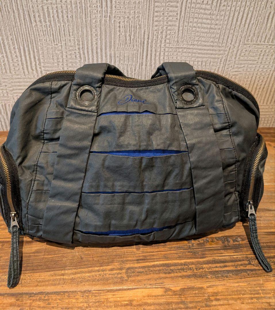 DIESEL Boston bag ボストンバッグ　黒　ブラック　トートバッグ