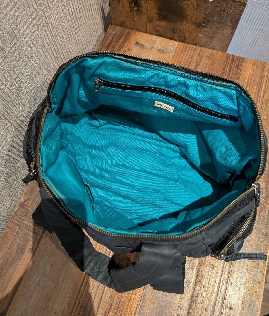 DIESEL Boston bag ボストンバッグ　黒　ブラック　トートバッグ