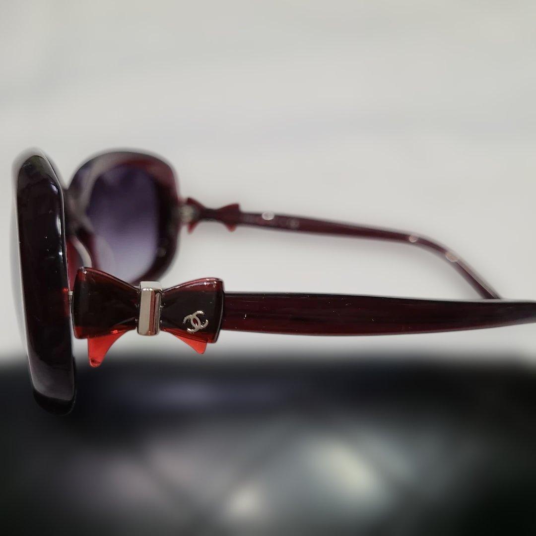 ぴ*ん様 CHANELダークレッド サングラス　リボン