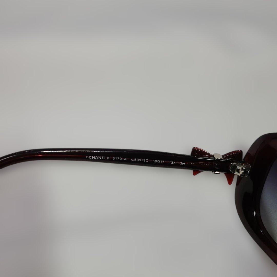 ぴ*ん様 CHANELダークレッド サングラス　リボン
