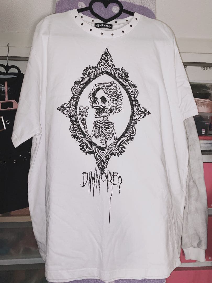 DimMoire Baby skull BIG Tシャツ ‎白 早い者勝ち