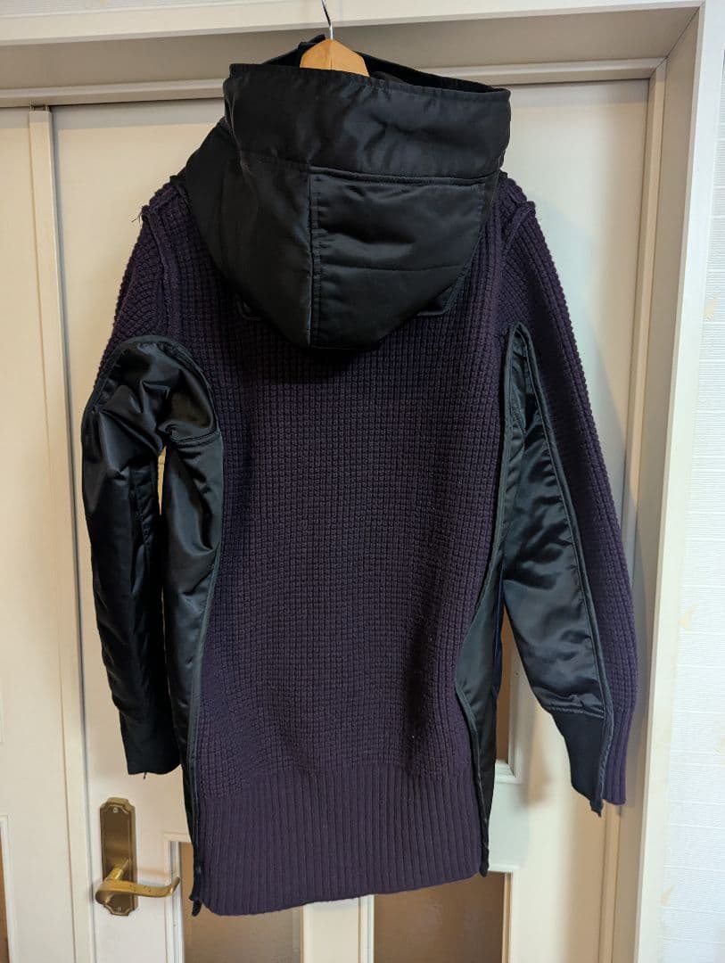 DIESEL 美品 フーテッド異素材ドッキングモッズコート