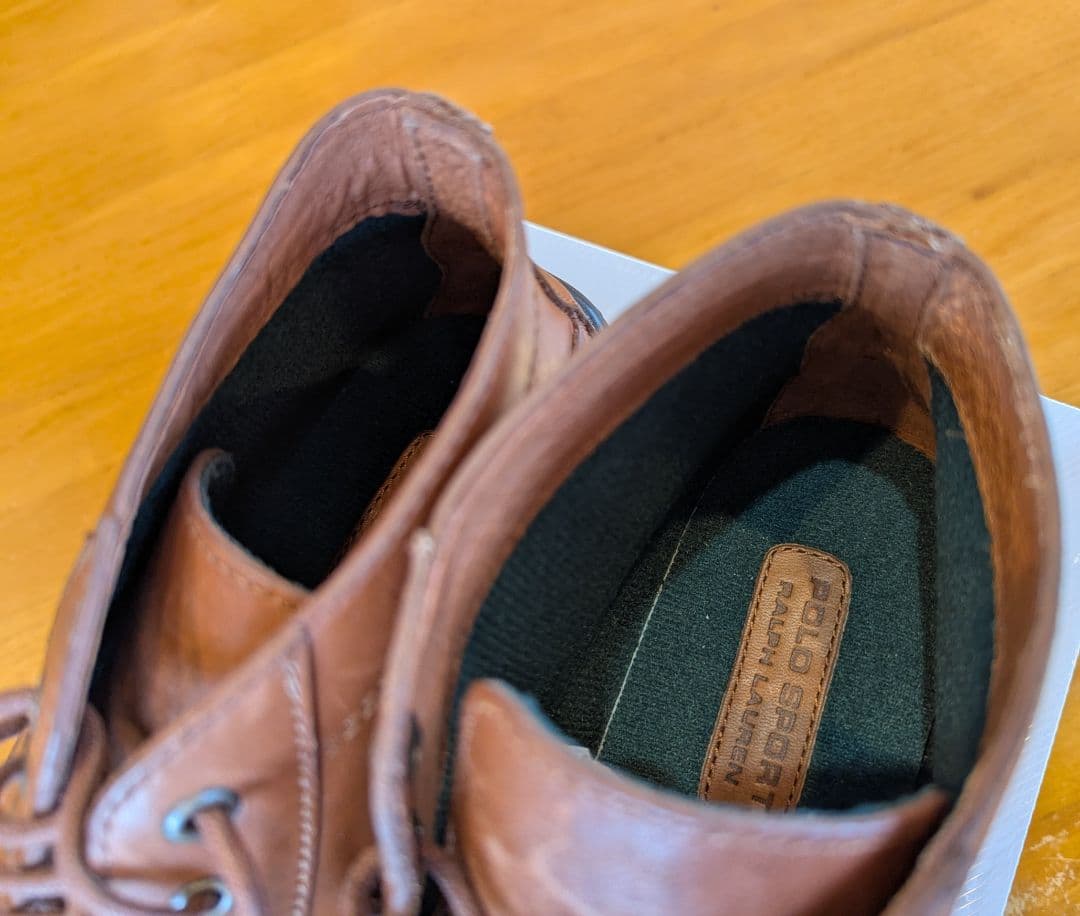 【希少 美品】POLO SPORT ポロスポーツ レザーシューズ ブラウン