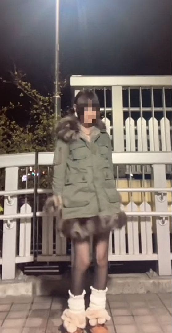 ファー付き/モッズコート y2k グランジ