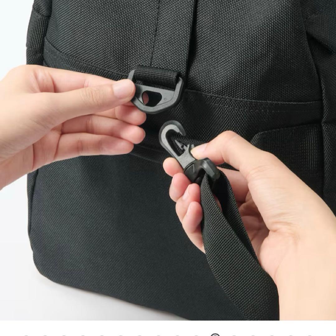✨無印良品　撥水ボストンバッグ　ブラック