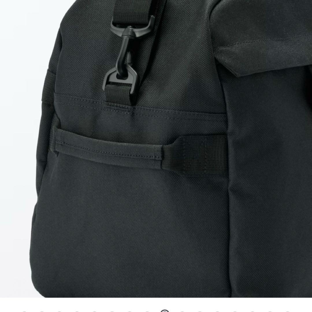 ✨無印良品　撥水ボストンバッグ　ブラック