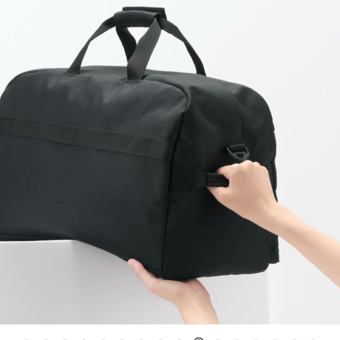 ✨無印良品　撥水ボストンバッグ　ブラック