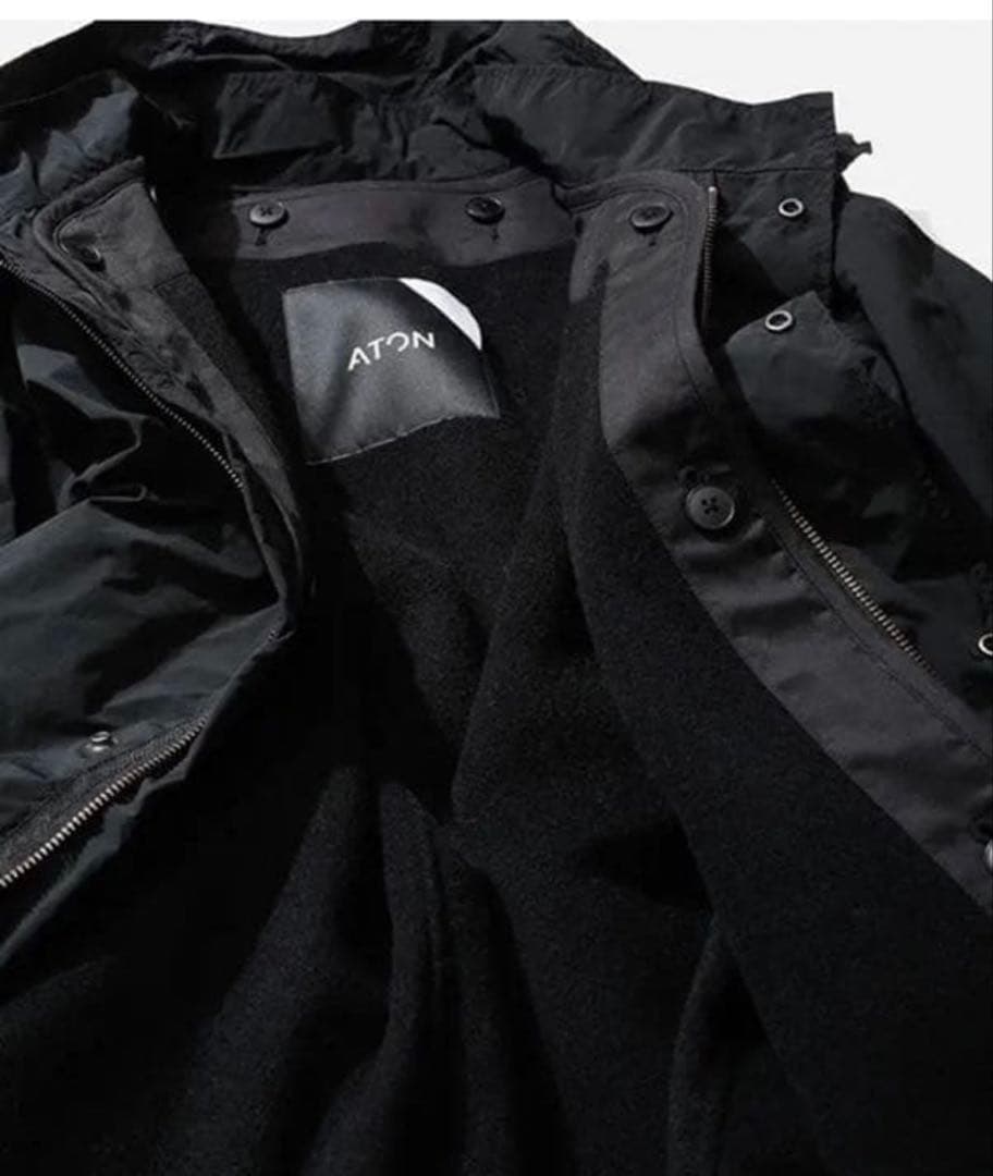 エイトン ATON VENTILE NYLON SHORT MODS COAT