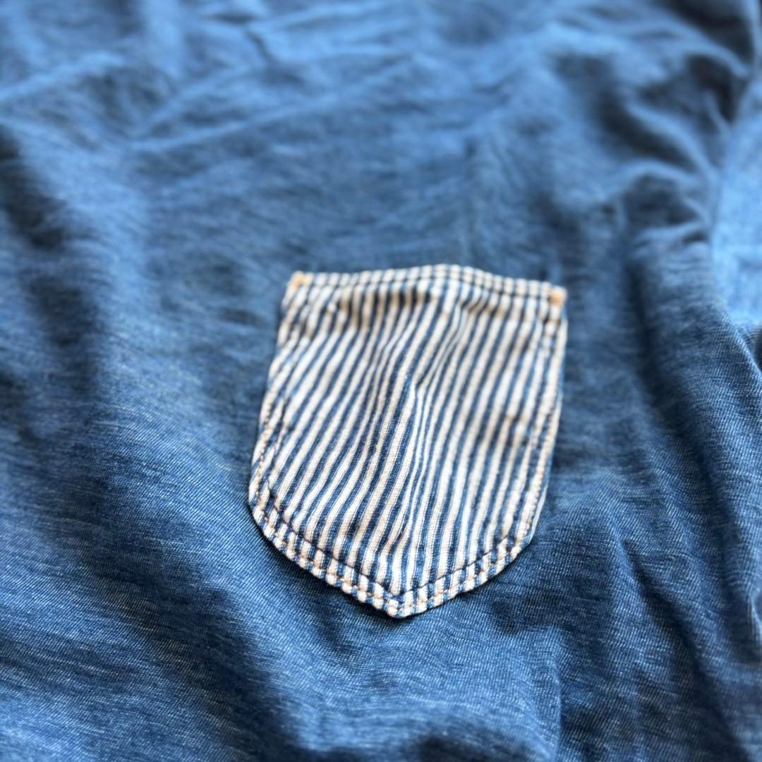 【美品】　45R (加工)インディゴ全員集合の905オーシャンTシャツ　半袖