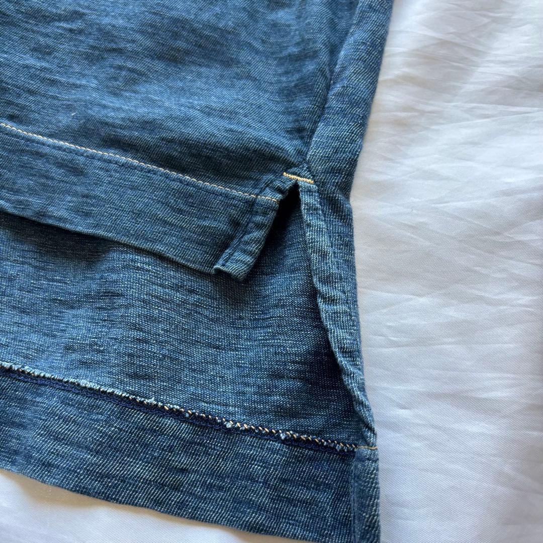 【美品】　45R (加工)インディゴ全員集合の905オーシャンTシャツ　半袖