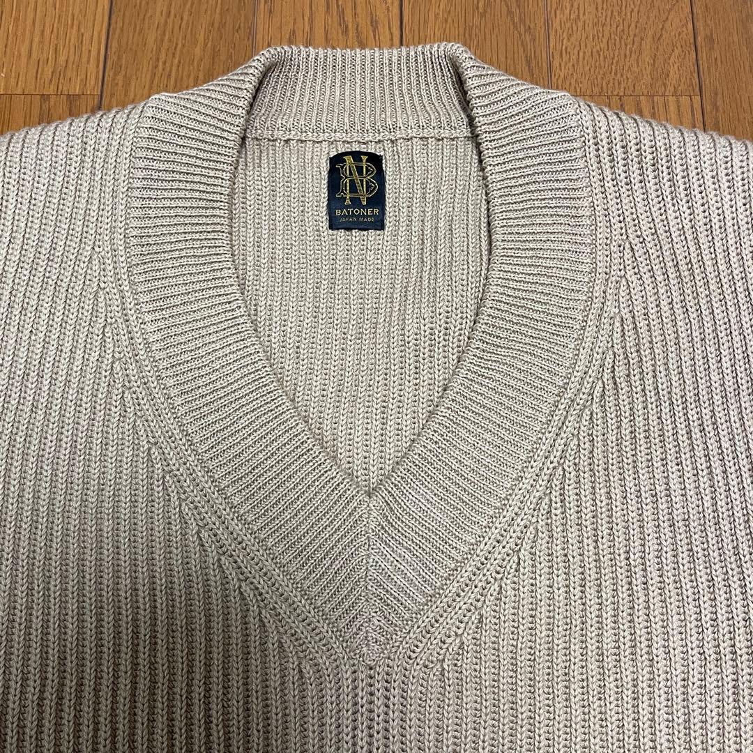 24SS BEAMS PLUS【別注】BATONER / V NECK VEST