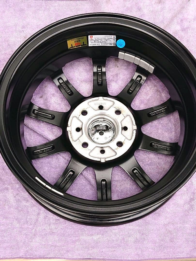 ①【極美品】軽自動車専用ホイール4本セット 14/4.5J 4/100 ＋45