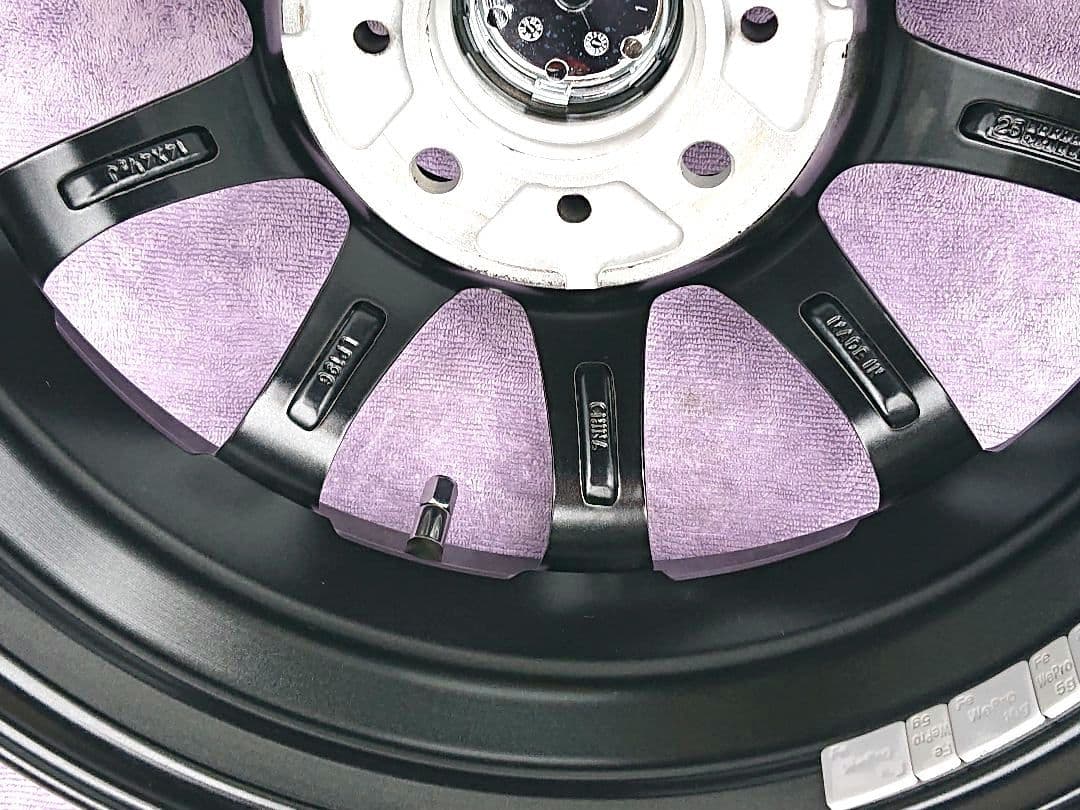 ①【極美品】軽自動車専用ホイール4本セット 14/4.5J 4/100 ＋45