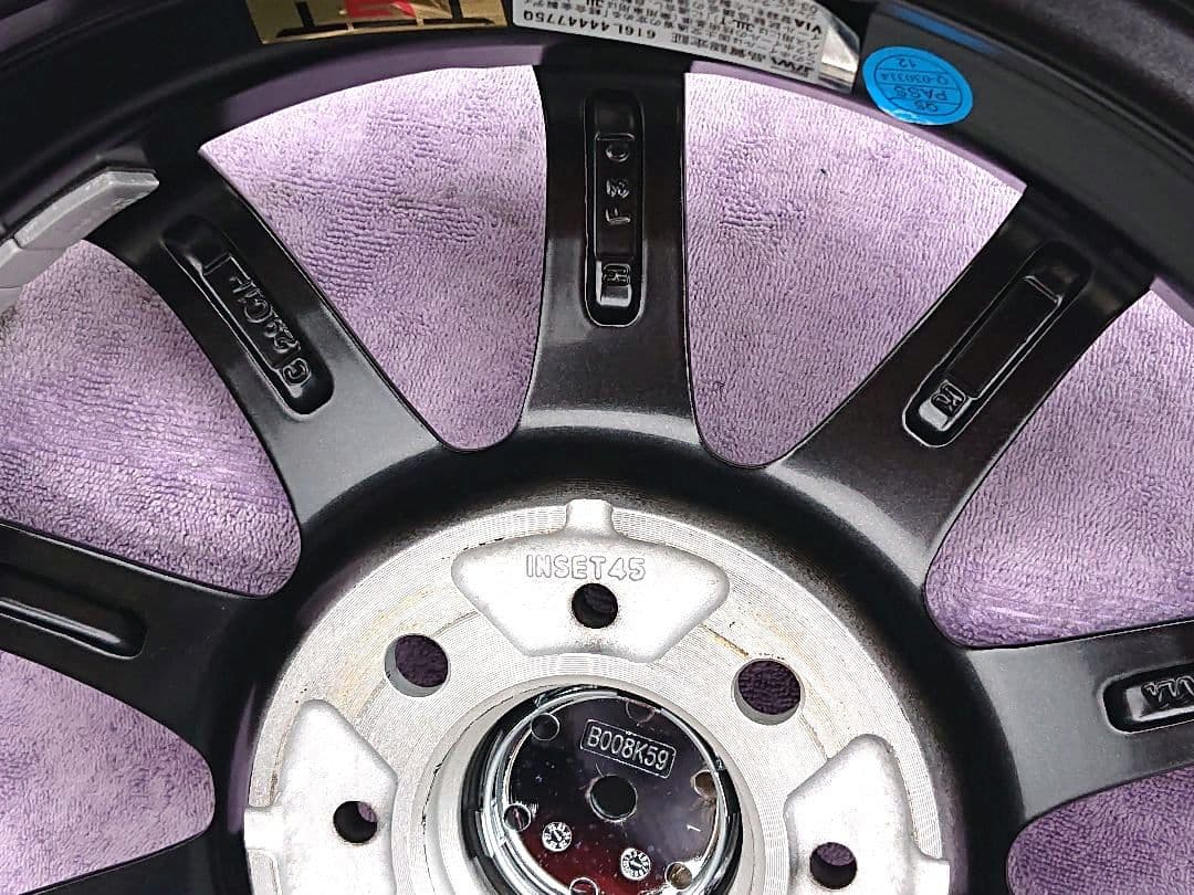①【極美品】軽自動車専用ホイール4本セット 14/4.5J 4/100 ＋45