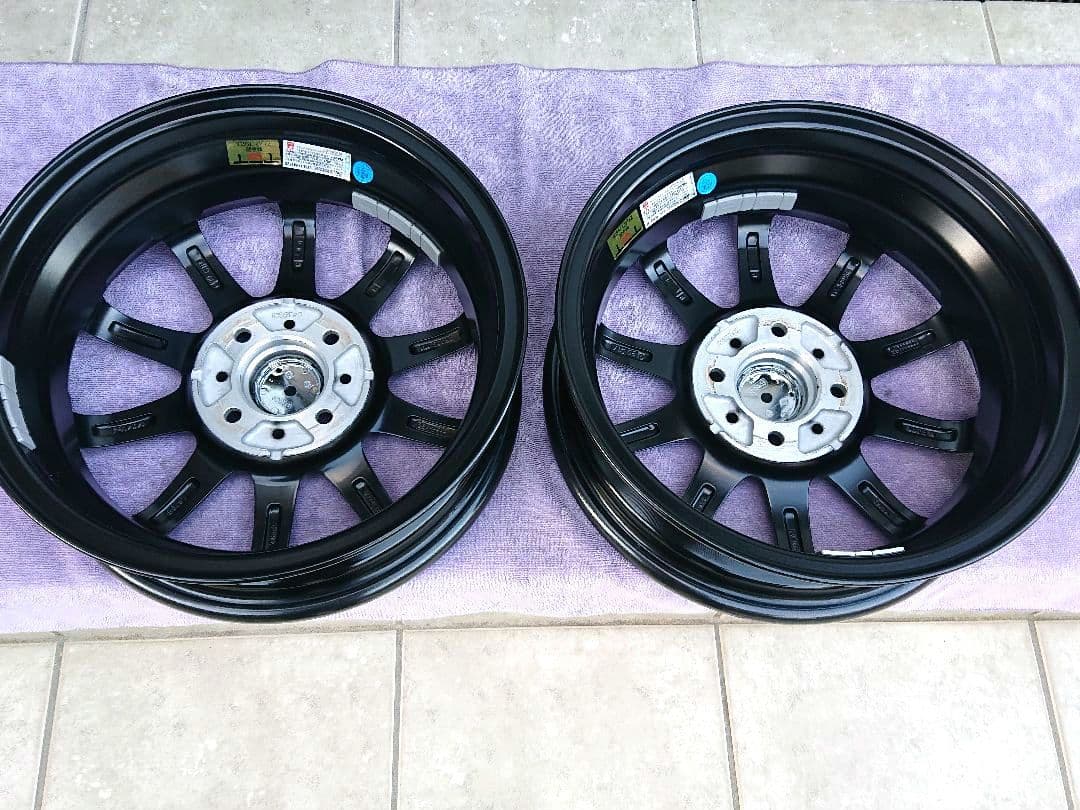 ①【極美品】軽自動車専用ホイール4本セット 14/4.5J 4/100 ＋45