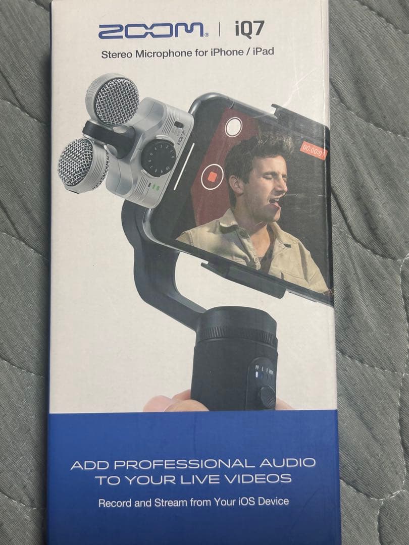 配信機器・PA機器・レコーディング機器 ZOOM iQ7 stereo micro phone iPhone/iPad