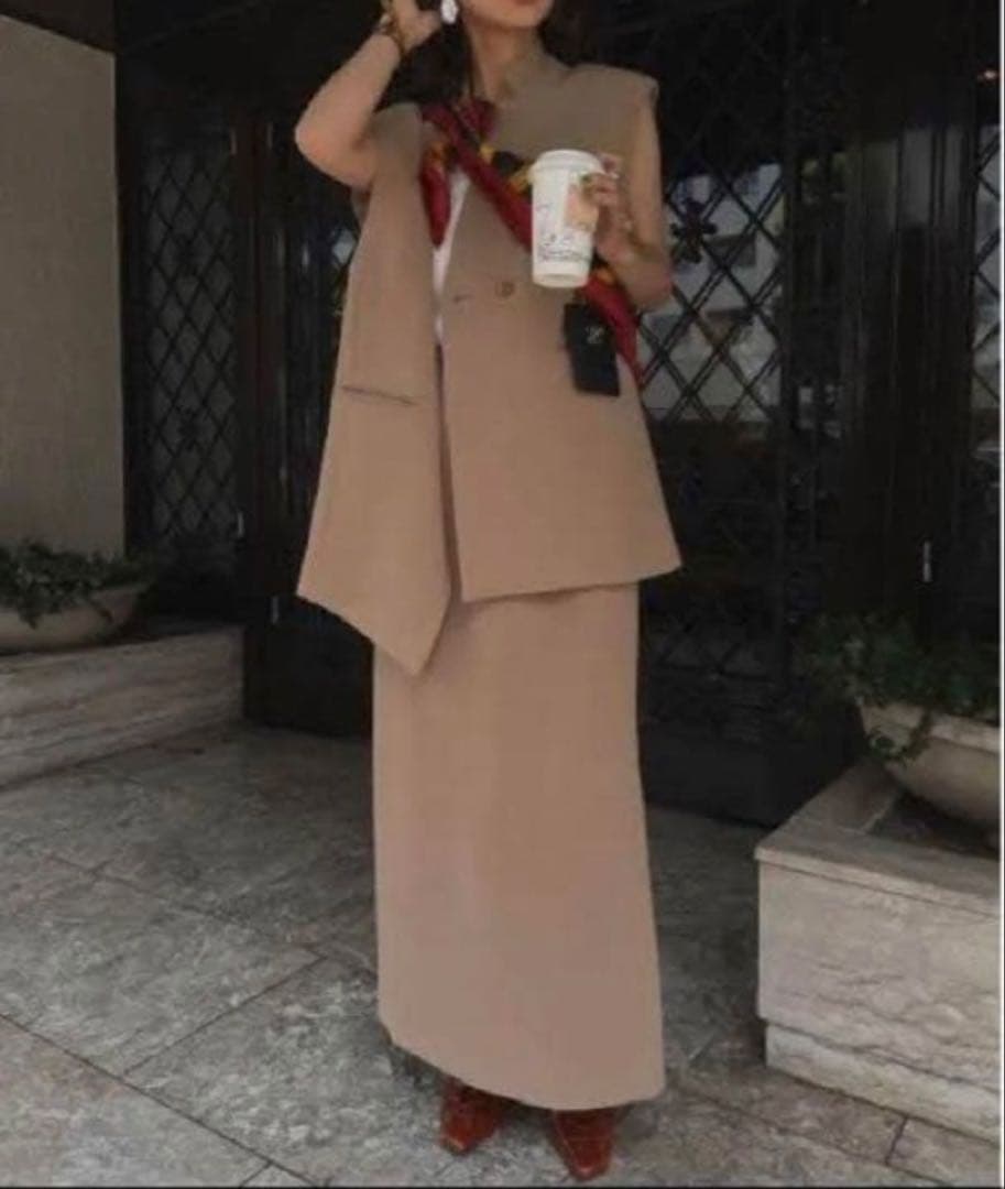 Ameri vintage アメリotona WRAP VEST セットアップ