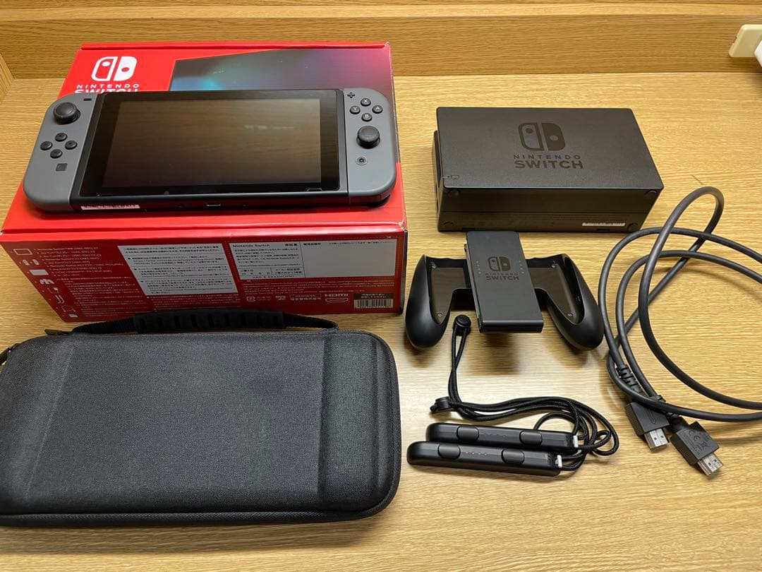 Nintendo Switch 本体 グレー 付属品あり 動作確認済み