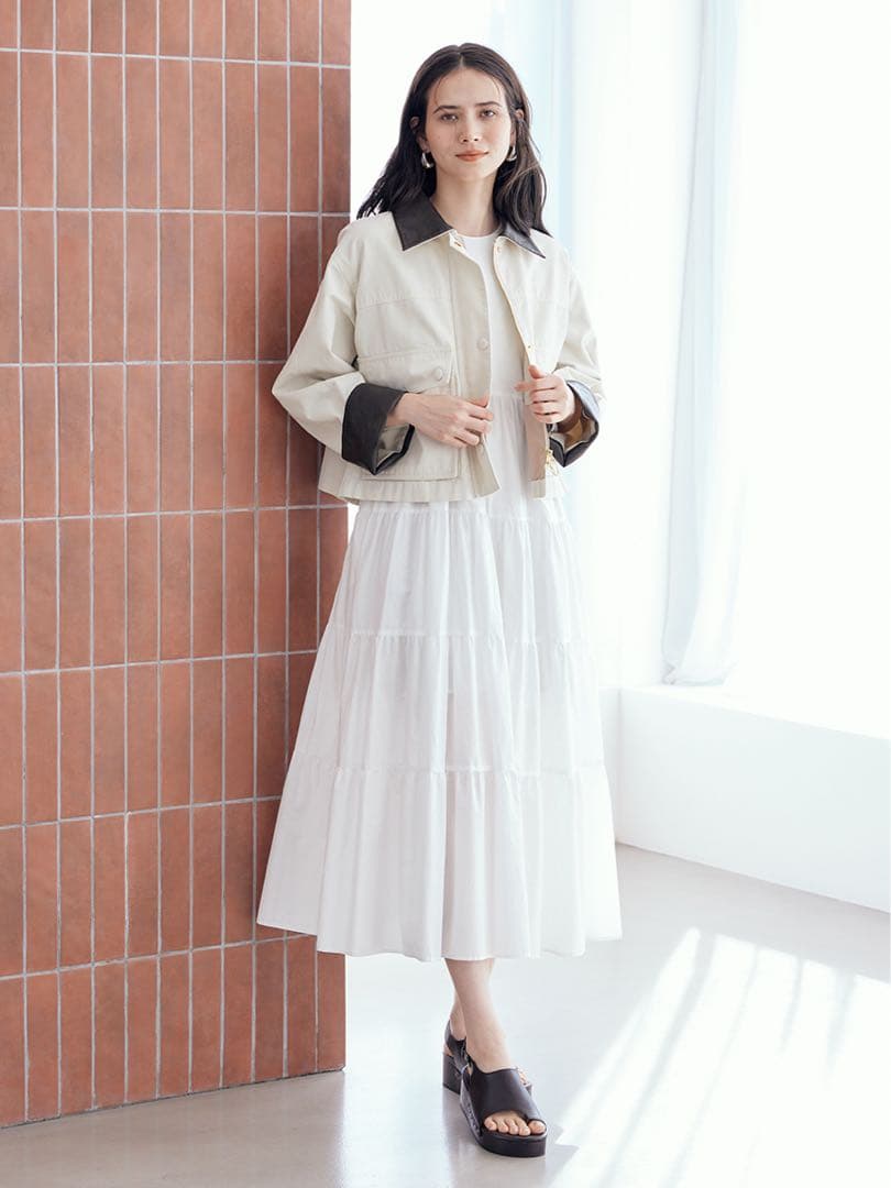 【新品】MilaOwen ショートテントシルエットハンティングジャケット