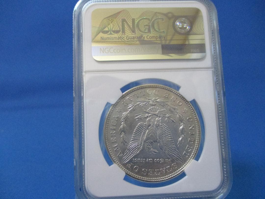 アメリカ モルガン1ドル銀貨☆1921年／準未使用／デンバー造幣／NGC