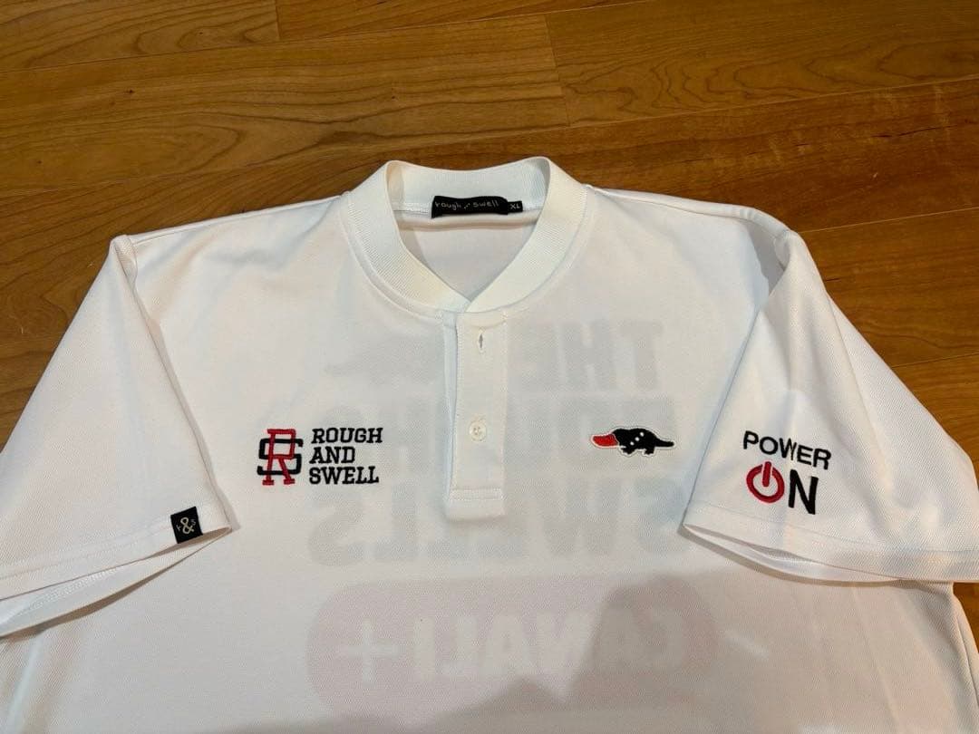 ROUGH & SWELL ポロシャツ XL ホワイト