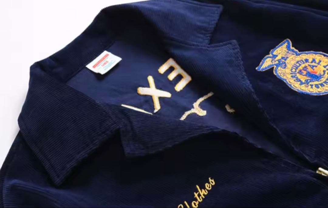 【最安】FFA復刻コーデュロイジャケット ネイビー2XL