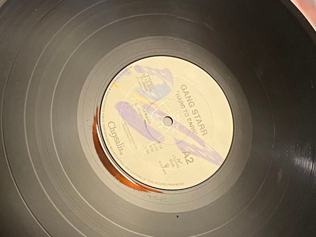 GANG STARR Hard to Earn レコード