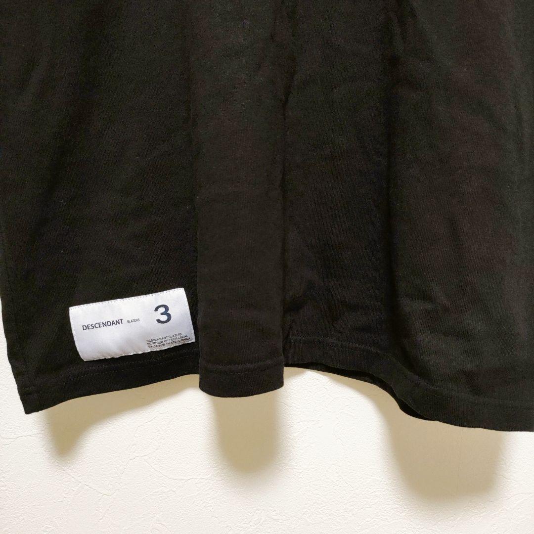 【ディセンダント】TURTOISE MOCK NECK SS　ブラック　3　希少