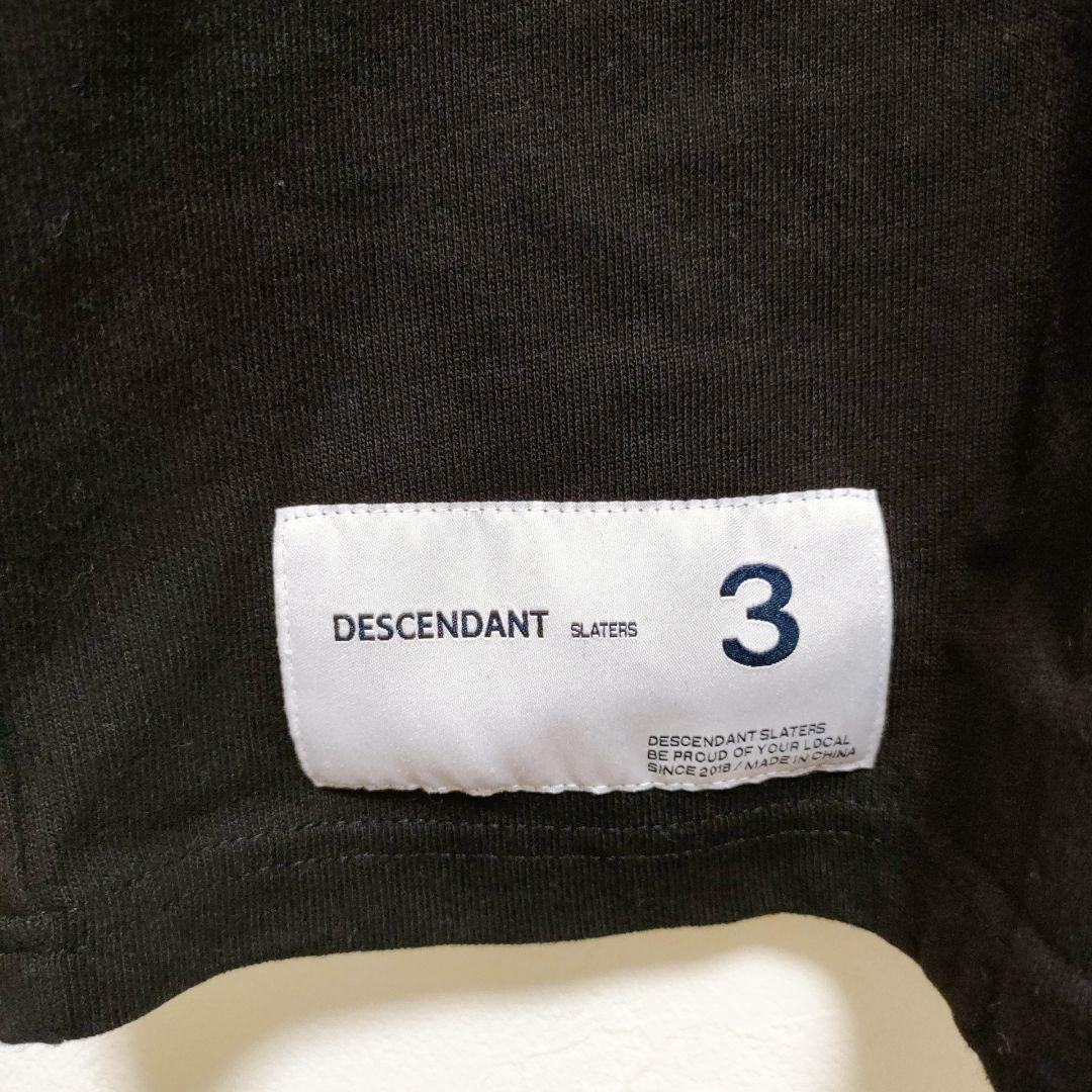 【ディセンダント】TURTOISE MOCK NECK SS　ブラック　3　希少