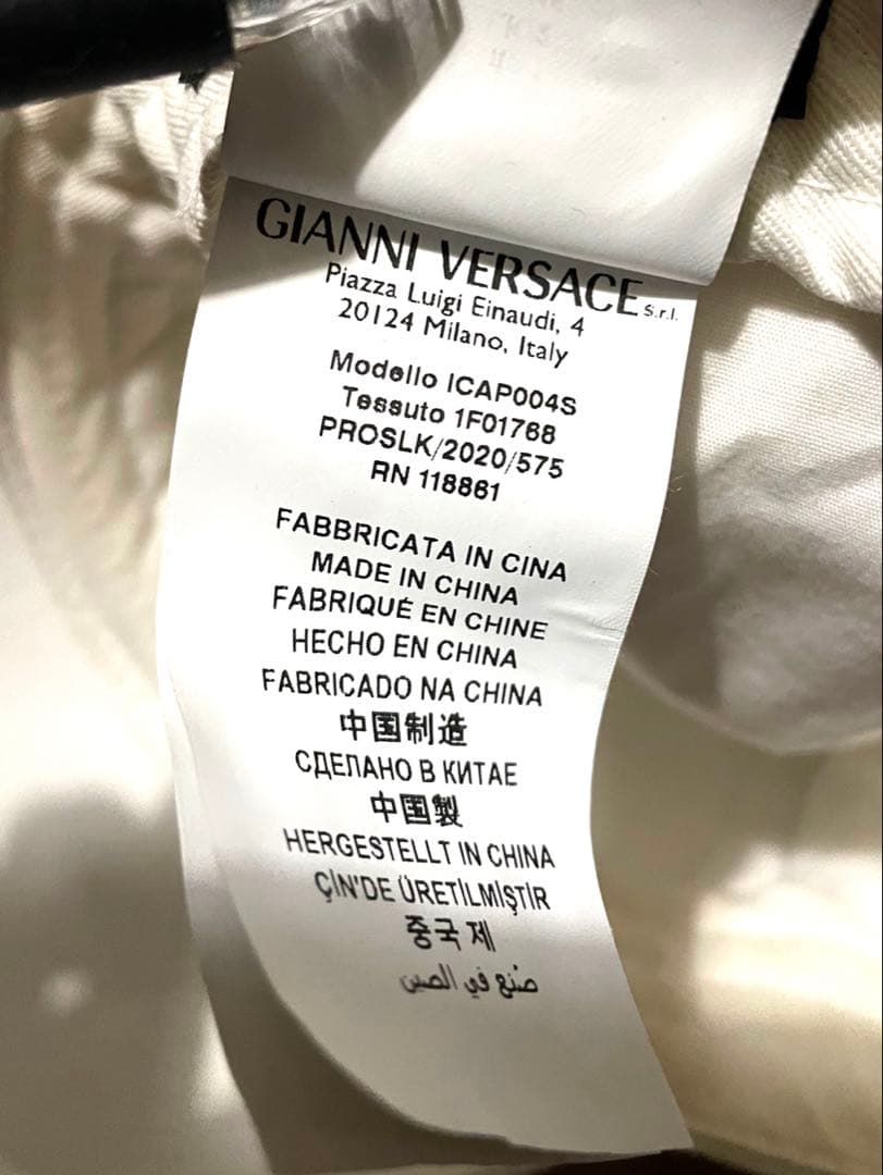 VERSACE キャップ　ホワイト