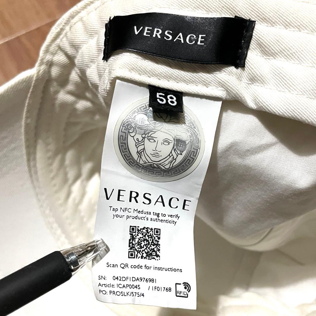 VERSACE キャップ　ホワイト
