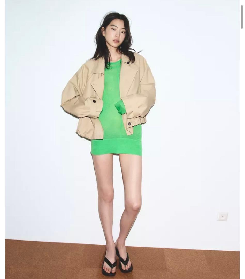 ZARA バルーンショートトレンチコート