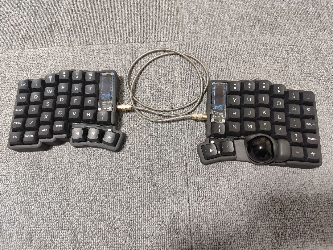 keyball61 完成品 静音・テンティングカスタム
