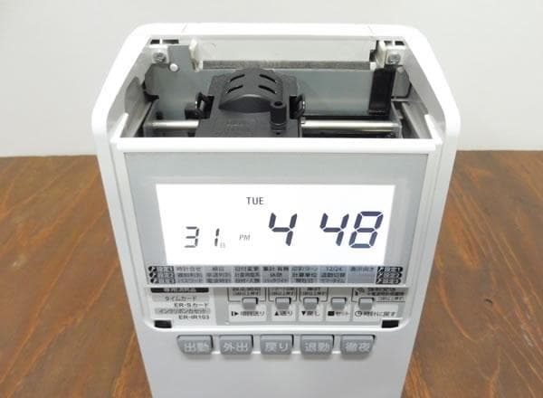 ★美品 清掃済 MAX タイムレコーダー ER-110S5+ タイムカード20枚